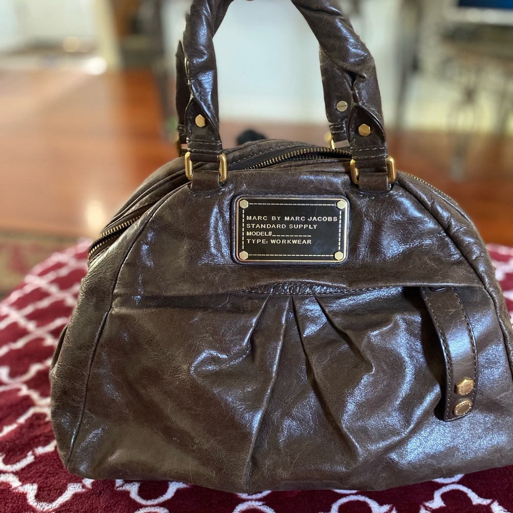 Marc by Marc Jacobs Brown Satchel with Dome Shape